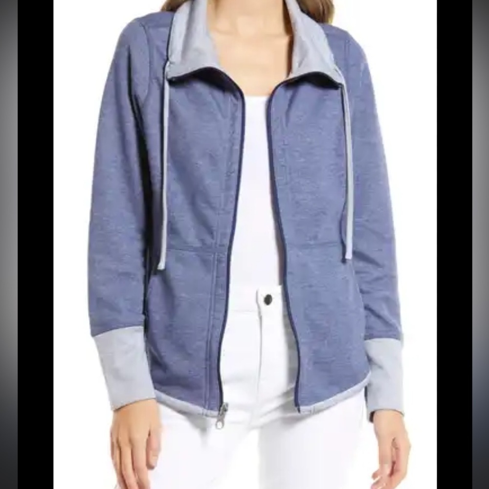 Tommy Bahama navy zip up sweatshirt size M